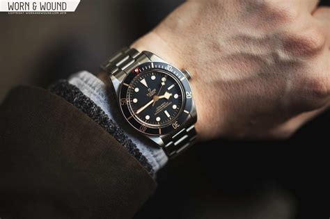 tudor heritage black bay on wrist|tudor black bay 58 weight.